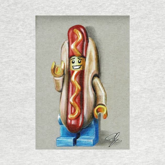 hot dog guy by Scottanthonyartwork